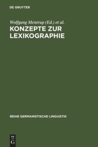 cover of the book Konzepte zur Lexikographie: Studien zur Bedeutungserklärung in einsprachigen Wörterbüchern