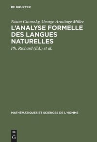 cover of the book L'analyse formelle des langues naturelles: (Introduction to the formal analysis of natural languages)