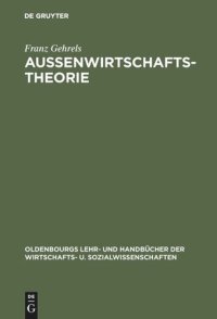 cover of the book Außenwirtschaftstheorie