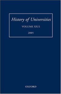 cover of the book History of Universities: