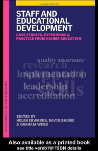 cover of the book Staff and Educational Development: Case Studies, Experience and Practice 