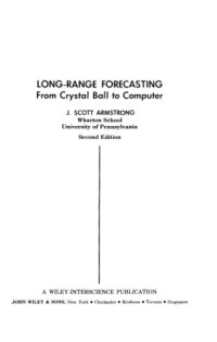 cover of the book Long-range Forecasting: From Crystal Ball to Computer