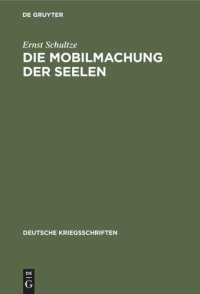 cover of the book Die Mobilmachung der Seelen