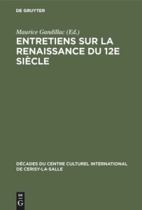 cover of the book Entretiens sur la Renaissance du 12e siècle