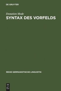 cover of the book Syntax des Vorfelds: zur Systematik und Didaktik der deutschen Wortstellung