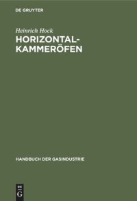 cover of the book Horizontalkammeröfen