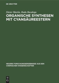 cover of the book Organische Synthesen mit Cyansäureestern