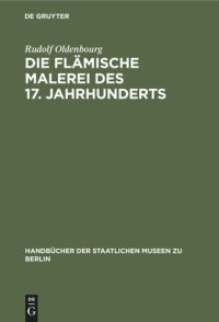 cover of the book Die flämische Malerei des 17. Jahrhunderts