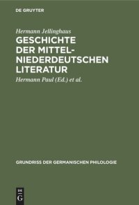 cover of the book Geschichte der mittelniederdeutschen Literatur