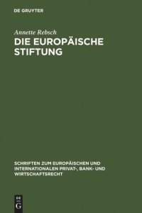 cover of the book Die Europäische Stiftung