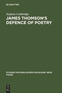 cover of the book James Thomson's Defence of Poetry: Intertextual Allusion in »The Seasons«