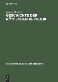 cover of the book Geschichte der römischen Republik