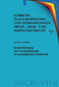 cover of the book Konkretisierung von Generalklauseln im europäischen Privatrecht