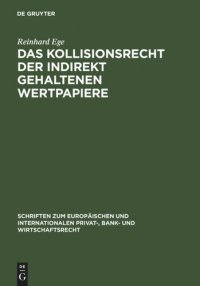 cover of the book Das Kollisionsrecht der indirekt gehaltenen Wertpapiere