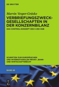 cover of the book Verbriefungszweckgesellschaften in der Konzernbilanz: Das Control-Konzept des § 290 HGB