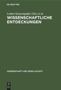 cover of the book Wissenschaftliche Entdeckungen: Probleme ihrer Aufname und Wertung