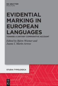 cover of the book Evidential Marking in European Languages: Toward a Unitary Comparative Account