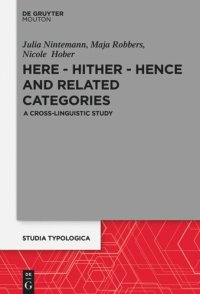 cover of the book Here – Hither – Hence and Related Categories: A Cross-linguistic Study