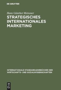 cover of the book Strategisches Internationales Marketing