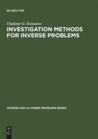 cover of the book Investigation Methods for Inverse Problems