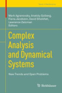 cover of the book Complex Analysis and Dynamical Systems: New Trends and Open Problems