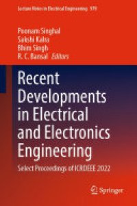 cover of the book Recent Developments in Electrical and Electronics Engineering: Select Proceedings of ICRDEEE 2022