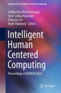 cover of the book Intelligent Human Centered Computing: Proceedings of HUMAN 2023