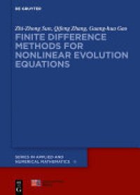 cover of the book Finite Difference Methods for Nonlinear Evolution Equations