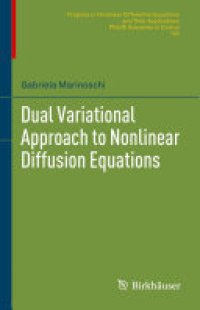 cover of the book Dual Variational Approach to Nonlinear Diffusion Equations