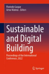 cover of the book Sustainable and Digital Building: Proceedings of the International Conference, 2022