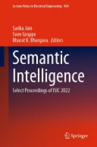 cover of the book Semantic Intelligence: Select Proceedings of ISIC 2022