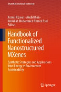 cover of the book Handbook of Functionalized Nanostructured MXenes: Synthetic Strategies and Applications from Energy to Environment Sustainability