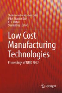 cover of the book Low Cost Manufacturing Technologies: Proceedings of NERC 2022