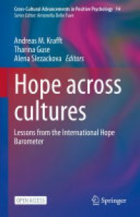 cover of the book Hope across cultures: Lessons from the International Hope Barometer