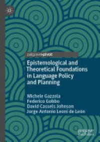 cover of the book Epistemological and Theoretical Foundations in Language Policy and Planning