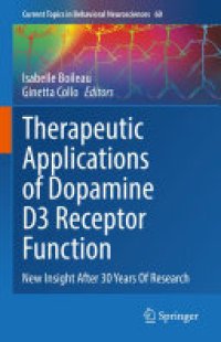 cover of the book Therapeutic Applications of Dopamine D3 Receptor Function: New Insight After 30 Years Of Research