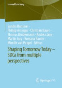 cover of the book Shaping Tomorrow Today – SDGs from multiple perspectives