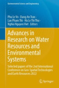 cover of the book Advances in Research on Water Resources and Environmental Systems: Selected papers of the 2nd International Conference on Geo-Spatial Technologies and Earth Resources 2022