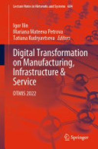 cover of the book Digital Transformation on Manufacturing, Infrastructure & Service: DTMIS 2022