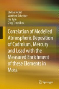 cover of the book Correlation of Modelled Atmospheric Deposition of Cadmium, Mercury and Lead with the Measured Enrichment of these Elements in Moss