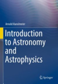 cover of the book Introduction to Astronomy and Astrophysics