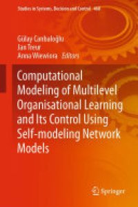 cover of the book Computational Modeling of Multilevel Organisational Learning and Its Control Using Self-modeling Network Models