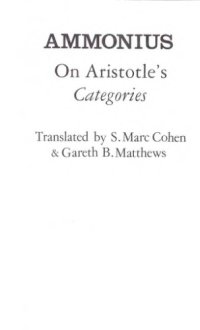 cover of the book On Aristotle's Categories 