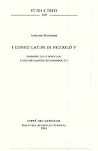 cover of the book I codici latini di Niccolò V