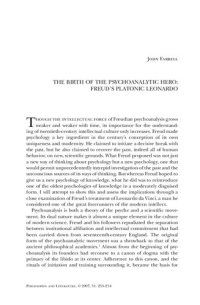 cover of the book The Birth of the Psychoanalytic Hero: Freud's Platonic Leonardo