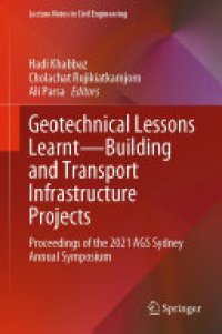 cover of the book Geotechnical Lessons Learnt—Building and Transport Infrastructure Projects: Proceedings of the 2021 AGS Sydney Annual Symposium