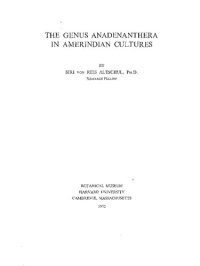 cover of the book The genus Anadenanthera in Amerindian cultures