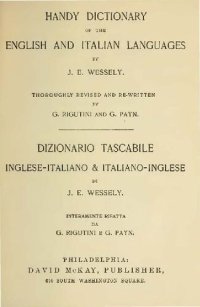 cover of the book Handy Dictionary of the English and Italian Languages /  Dizionario tascabile inglese-italiano & italiano-inglese