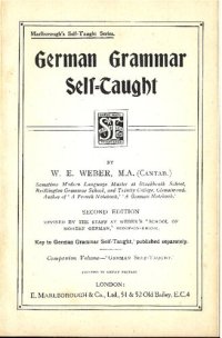 cover of the book German Grammar Self-Taught with Answer Key