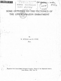 cover of the book Some outlines on the tectonics of the Upper Amazon embayment